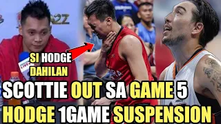 GINEBRA BIGNEWS SCOTTIE OUT SA GAME 5 | CLIFF HODGE 1GAME SUSPENSION | SI HODGE DAHILAN !