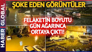 Metrekareye 125 Kilogram Yağış Düştü! İstanbul Güne Selle Uyandı! İşte Son Durum...