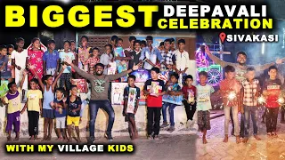 BIGGEST DIWALI CELEBRATION with VILLAGE KIDS !! Sivakasi's Best Crackers