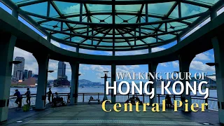 Walking Tour of Central Pier, Hong Kong with Relaxing Melodic Lofi Beats