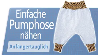 Einfache Pumphose für Babys nähen [für Anfänger]