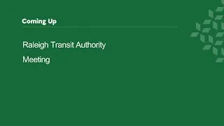 Raleigh Transit Authority - April 11, 2024