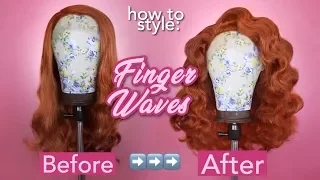 How to Style a Wig: Finger Waves Tutorial | Drag Queen Wig