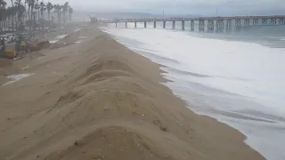 Newport Beach high tide