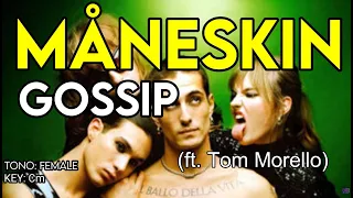 Måneskin ft. Tom Morello - GOSSIP - Karaoke Instrumental - Female