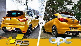 Opel Corsa OPC vs Renault Clio RS Trophy ACCELERATION & TOP SPEED POV Autobahn by AutoTopNL