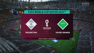 FIFA 23 - ARGENTINA VS SAUDI ARABIA| FIFA WORLDCUP QATAR 2022| GROUP C | Full Match PS5 Gameplay| 4K