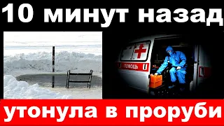 10 минут назад / утонула в проруби / заслуженная артистка России