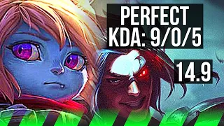 POPPY vs KAYN (JGL) | 9/0/5, Legendary, 500+ games | BR Diamond | 14.9