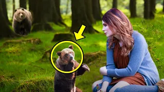 Girl Saves a Crying Bear Cub... Just Watch How Its Mama Bear Thanked the Her for the Help!