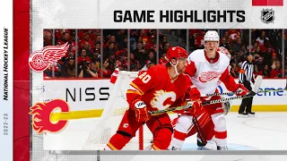 Red Wings @ Flames 2/16 | NHL Highlights 2023