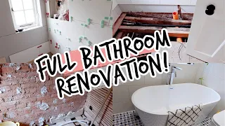 BATHROOM RENOVATION! From Start To Finish!