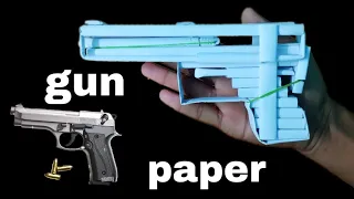 how to make paper pistol gun | how to make paper pistol that shoots paper bullet | paper gun | guns