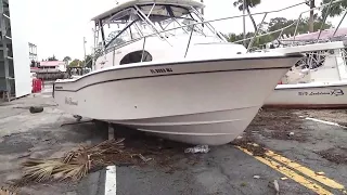Boats washed into streets in Steinhatchee