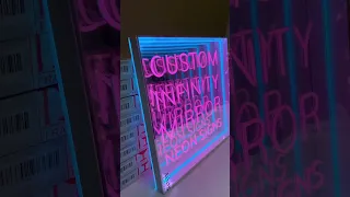 Create Infinite Space with Infinity Mirror Neon Sign#InfinityMirrorNeonSign #neonsign #LEDNeonSign