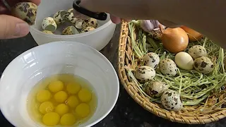 КАК правильно пожарить перепелиные яйца (#kulik)(#кулик)