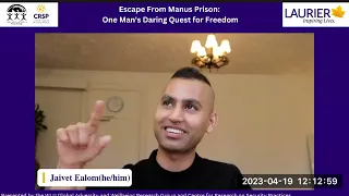 BOOK LAUNCH: Escape from Manus Prison by Jaivet Ealom