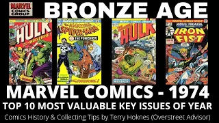 BRONZE AGE Marvel Comics 1974 Top 10 Most Valuable key issues Comic Book Invest Wolverine Punisher