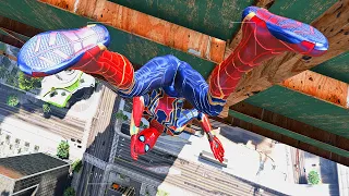 GTA 5 Water ragdolls | SPIDERMAN Jumps/Falls Compilation (Euphoria physics/Funny Moments)