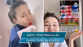 Tiktoker descubre que el jabón Zote es famoso en Corea por ser "natural"