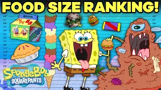 MONSTER Foods on SpongeBob Ranked by Size! 🍔😱