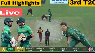 Pakistan Vs West Indies 3rd T20 Match Full Highlights 2023 PAK vs WI 3rd T20 Highlights Today