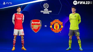 FIFA 23 - Arsenal vs. Man United Ft. Havertz, Rice, Mount, | UEFA Champions League | PS5™ [4K60]