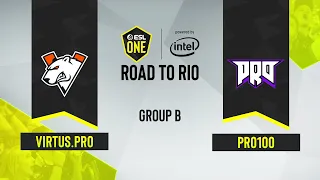 CS:GO - Pro100 vs. Virtus.pro [Vertigo] Map 2 - ESL One Road to Rio - Group B - CIS