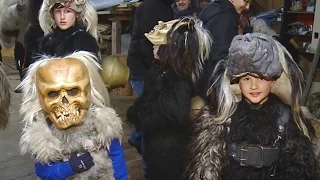 Krampuslauf der Kinder in Tristach