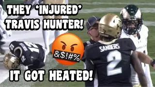 Travis Hunter KNOCKED OUT & Shedeur Sanders GETS HEATED! 🤬 Colorado vs Colorado State highlights