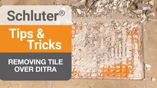 How to Remove a Tile over DITRA