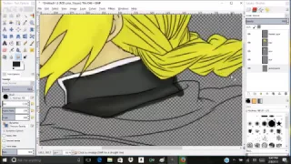 edward elric speed painting on gimp