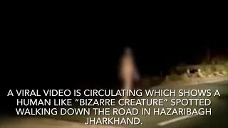 Viral Video Shows Human Like “Bizarre Creature” Walking Down The Road In Hazaribagh Jharkhand!!