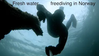 Fresh water freediving in Norway, Lutvann 2019