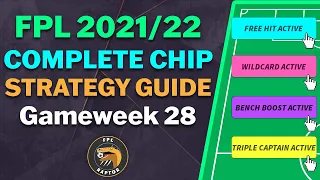 FPL COMPLETE CHIP STRATEGY GUIDE | BLANK AND DOUBLE GAMEWEEKS | Fantasy Premier League Tips 2021/22