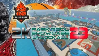 NBA 2K23 Park Tool showcase & GAMEPLAY! UNLOCK ALL (Clothing and Animations) + Max (OVR + Badges)