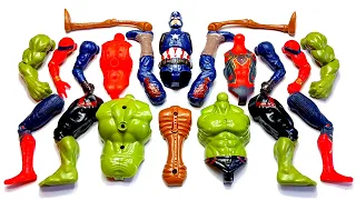 Merakit Mainan Captain America, Siren Head, Hulk Smash dan Spider-Man ~ Avengers