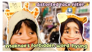 RIIZE playing forbidden word was chaotic (feat. distorted face filter)