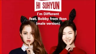 Hi Suhyun & Lee HI feat. Bobby from Ikon - I'm Different (male version)