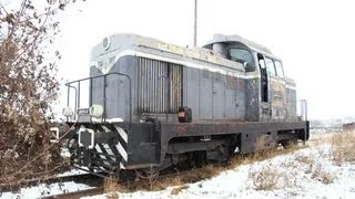 How to start a diesel engine in winter - Maybach LDH70 locomotive [December, 2011]