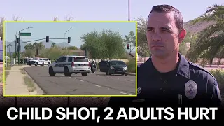 Phoenix PD gives updates after young girl shot, 2 adults injured