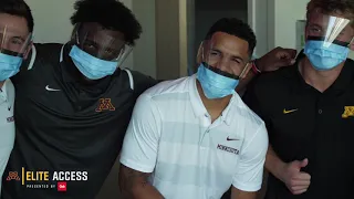 Elite Access: Gopher Football Visits Masonic Children's Hospital