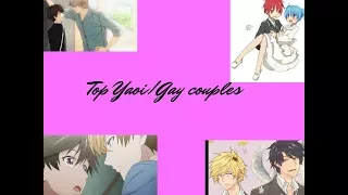 My Top Yaoi/Gay Couples