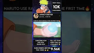 Naruto use the rasengan for the first time|#anime #naruto