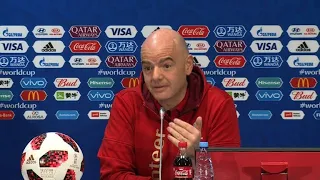 FIFA boss Infantino: 'This is the best World Cup ever'