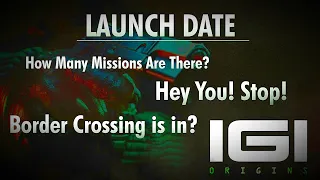 IGI 3 Origins Launch Date🔥 | JONES==MICHAEL KING😮 | How many Missions In IGI 3 ?| IGI 1❤️ Reference