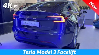 Tesla Model 3 2024 (Facelift) - First FULL Review in 4K (Stealth Gray and White Interior)