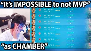 TenZ Looks at his Match History MVPs as CHAMBER