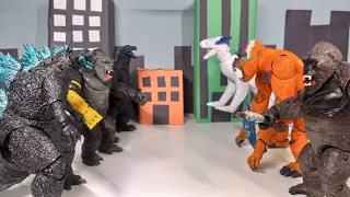 Godzilla x Kong: The hypnotizer stop motion | A very short film