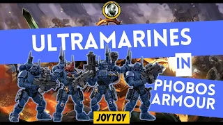 Ultramarines in Phobos Armour #warhammer #40k #joytoy #collectibles #actionfigures #spacemarines